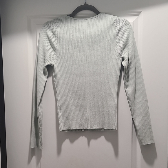 Express Mint Ribbed Sweater - Picture 4 of 4